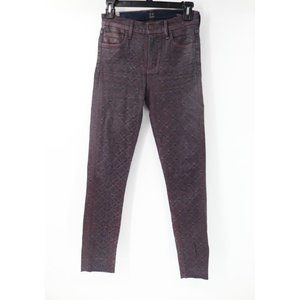 Citizens of humanity jeans Womens 25 coated Rocket High rise skinny stretch